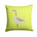 Steinbacher Goose Green Decorative Throw Pillow 14x14 Indoor Outdoor Accent Cushion, Fabric Cover with Insert for Sofa, Bed, Porch & Living Room
