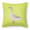 Steinbacher Goose Green Decorative Throw Pillow 18x18 Indoor Outdoor Accent Cushion, Fabric Cover with Insert for Sofa, Bed, Porch & Living Room