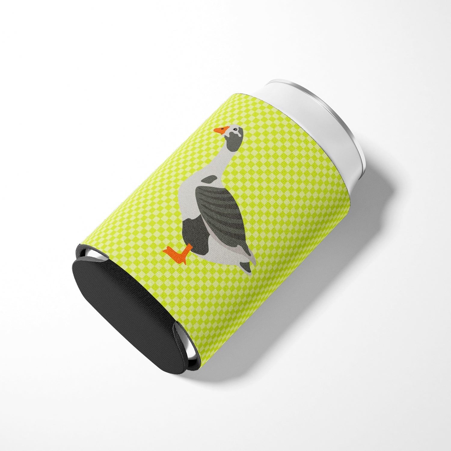 West of England Goose Green Can or Bottle Hugger Cooler Sleeve for Standard 12 oz Cans, Insulated Foam Beer & Soda Can Hugger Reusable