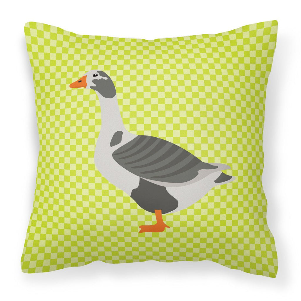 West of England Goose Green Decorative Throw Pillow 18x18 Indoor Outdoor Accent Cushion, Fabric Cover with Insert for Sofa, Bed, Porch & Living Room