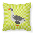 West of England Goose Green Decorative Throw Pillow 18x18 Indoor Outdoor Accent Cushion, Fabric Cover with Insert for Sofa, Bed, Porch & Living Room