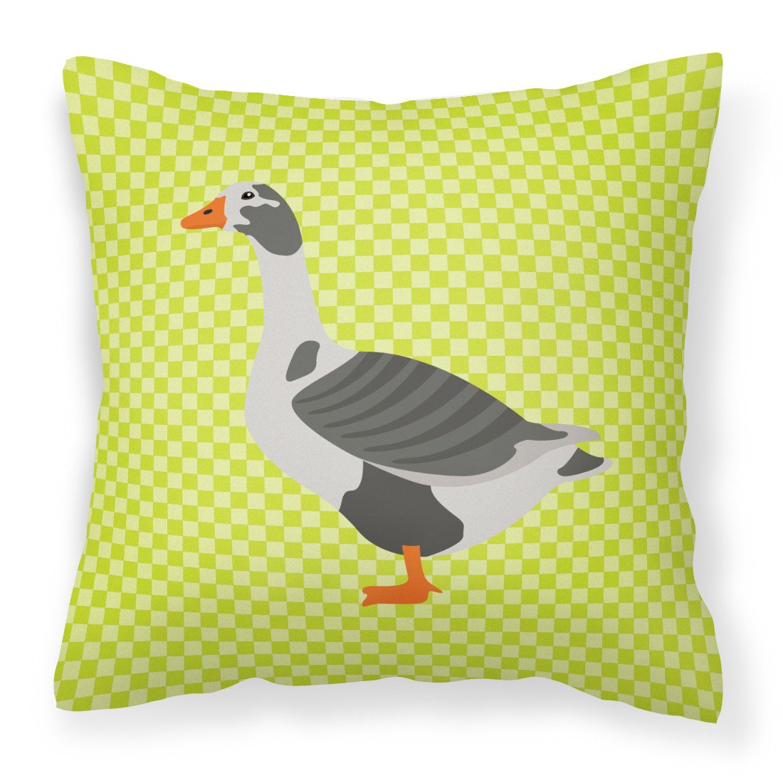 West of England Goose Green Decorative Throw Pillow 18x18 Indoor Outdoor Accent Cushion, Fabric Cover with Insert for Sofa, Bed, Porch & Living Room