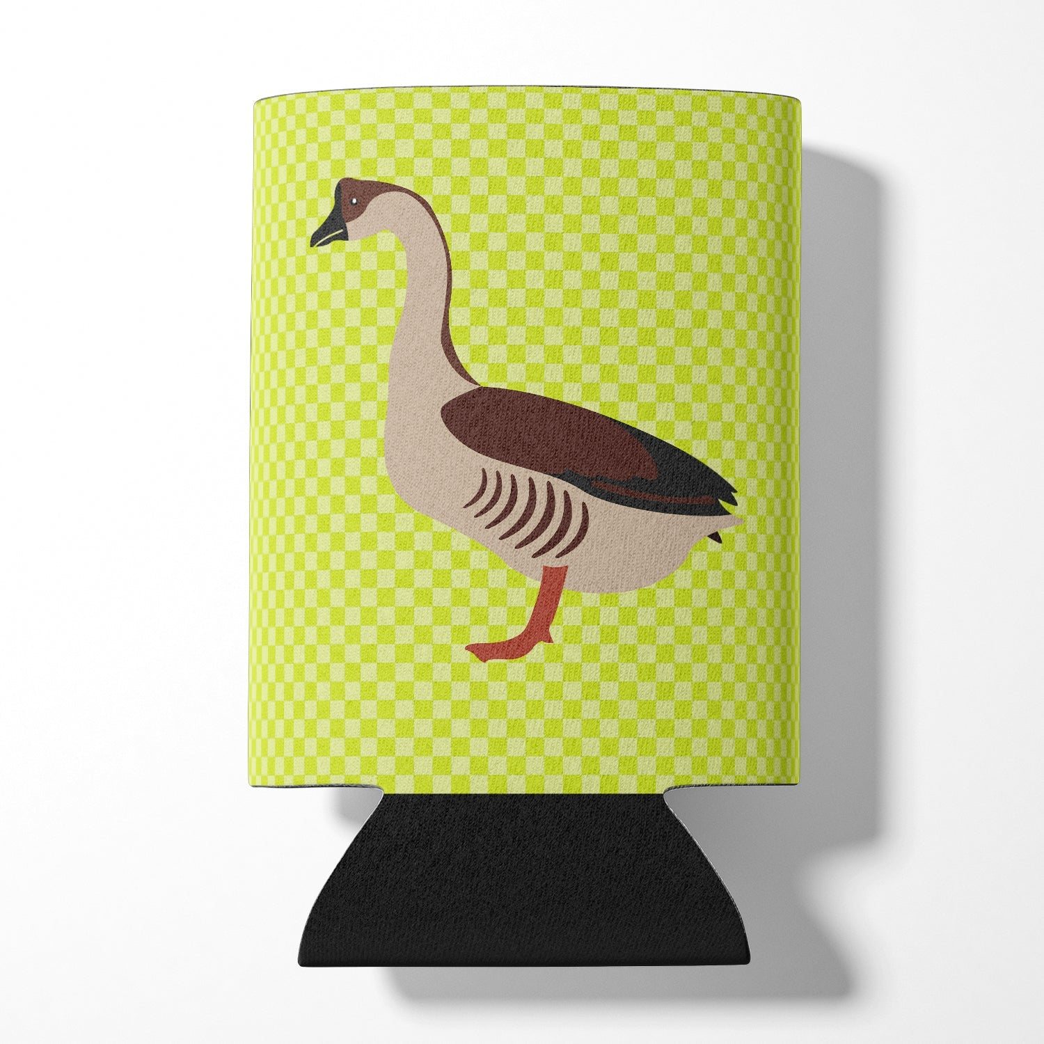 Chinese Goose Green Can or Bottle Hugger Cooler Sleeve for Standard 12 oz Cans, Insulated Foam Beer & Soda Can Hugger Reusable
