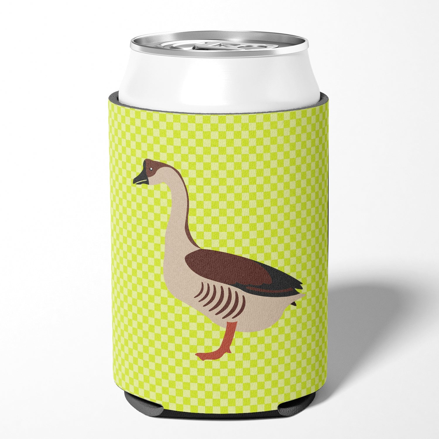 Chinese Goose Green Can or Bottle Hugger Cooler Sleeve for Standard 12 oz Cans, Insulated Foam Beer & Soda Can Hugger Reusable