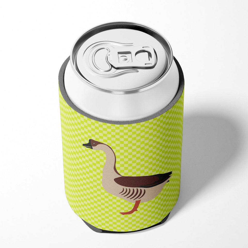 Chinese Goose Green Can or Bottle Hugger Cooler Sleeve for Standard 12 oz Cans, Insulated Foam Beer & Soda Can Hugger Reusable