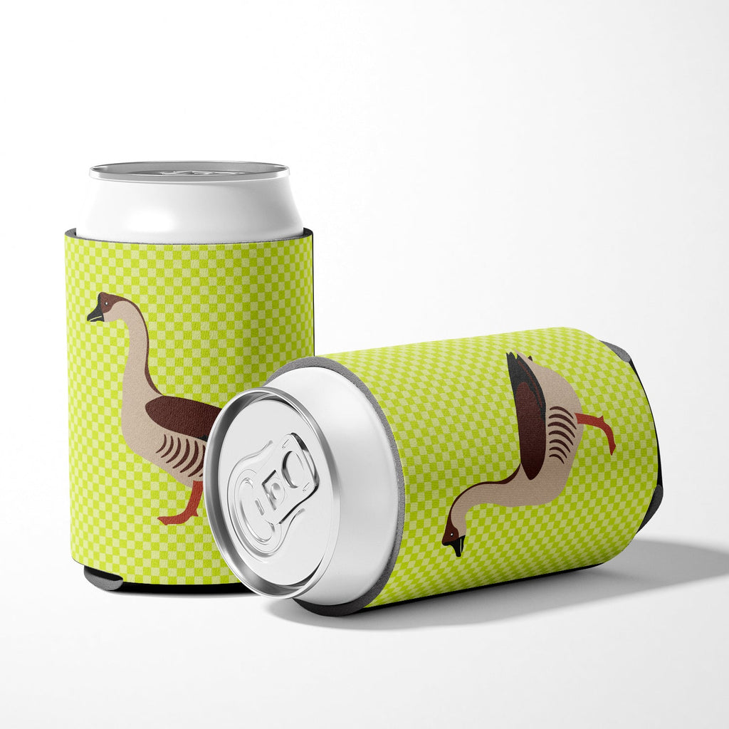 Chinese Goose Green Can or Bottle Hugger Cooler Sleeve for Standard 12 oz Cans, Insulated Foam Beer & Soda Can Hugger Reusable