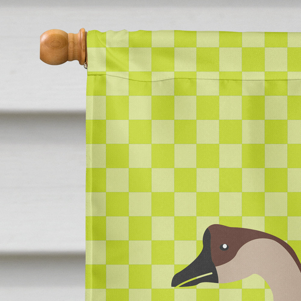 Chinese Goose Green House Flag 28x40 Porch Sleeve Pole Decorative Outside Yard Banner Artwork Wall Hanging, Polyester
