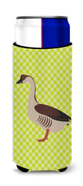 Chinese Goose Green Slim Can Hugger , Insulated Foam Hugger for 12 oz Slim Cans, Beer Bottles & Water Bottles, Printed in USA