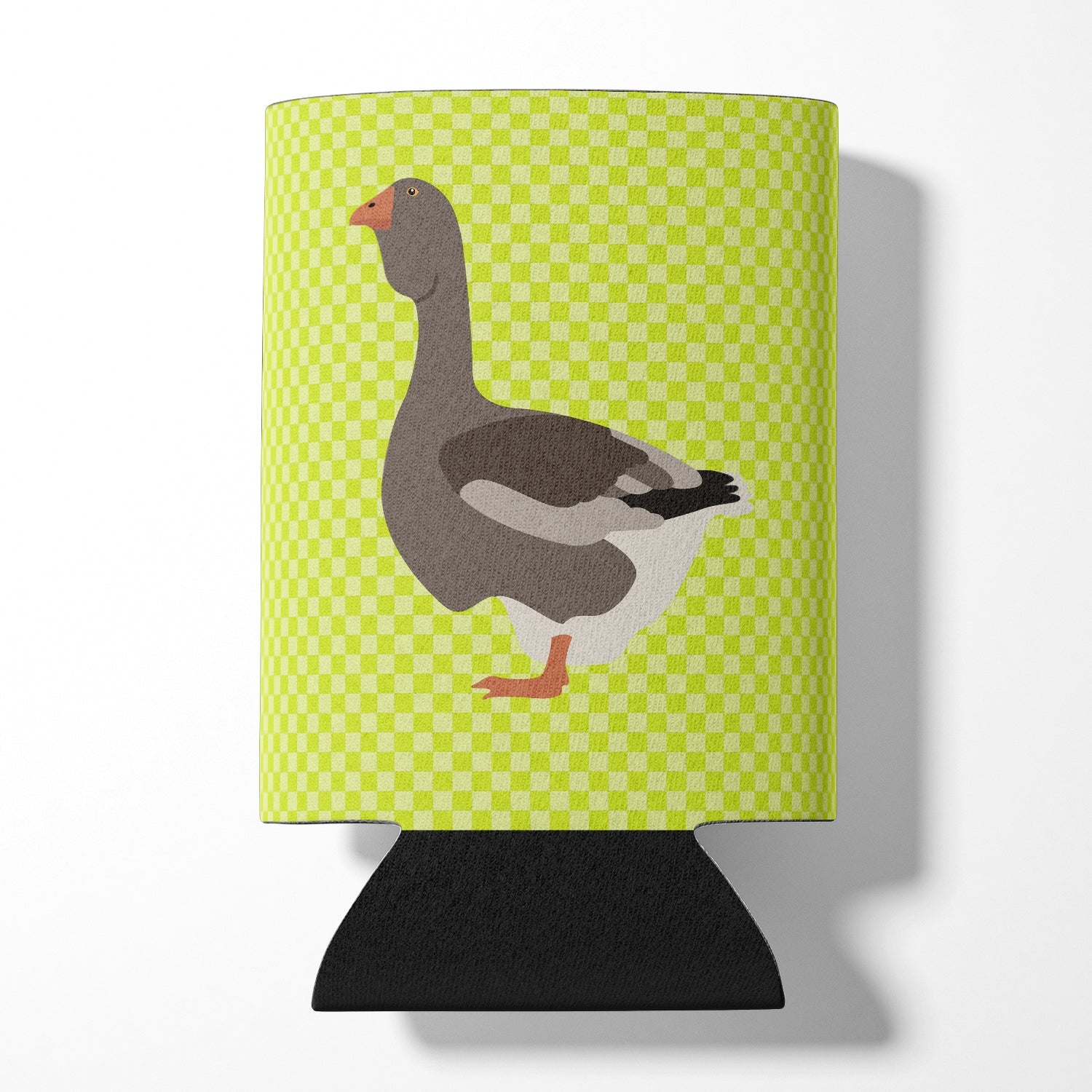 Toulouse Goose Green Can or Bottle Hugger Cooler Sleeve for Standard 12 oz Cans, Insulated Foam Beer & Soda Can Hugger Reusable