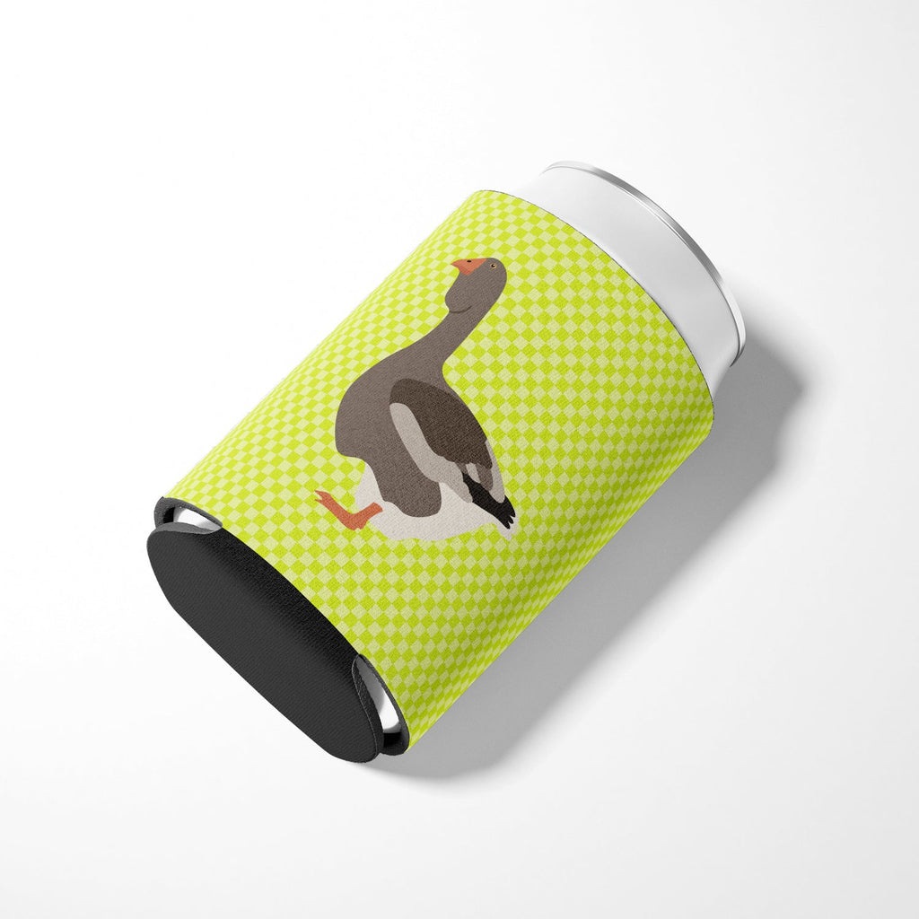 Toulouse Goose Green Can or Bottle Hugger Cooler Sleeve for Standard 12 oz Cans, Insulated Foam Beer & Soda Can Hugger Reusable