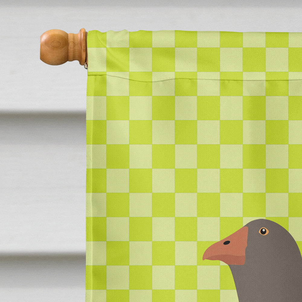 Toulouse Goose Green House Flag 28x40 Porch Sleeve Pole Decorative Outside Yard Banner Artwork Wall Hanging, Polyester