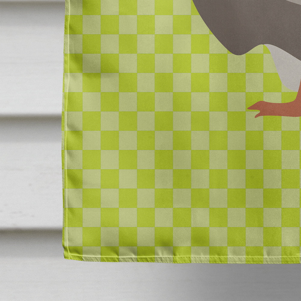 Toulouse Goose Green House Flag 28x40 Porch Sleeve Pole Decorative Outside Yard Banner Artwork Wall Hanging, Polyester