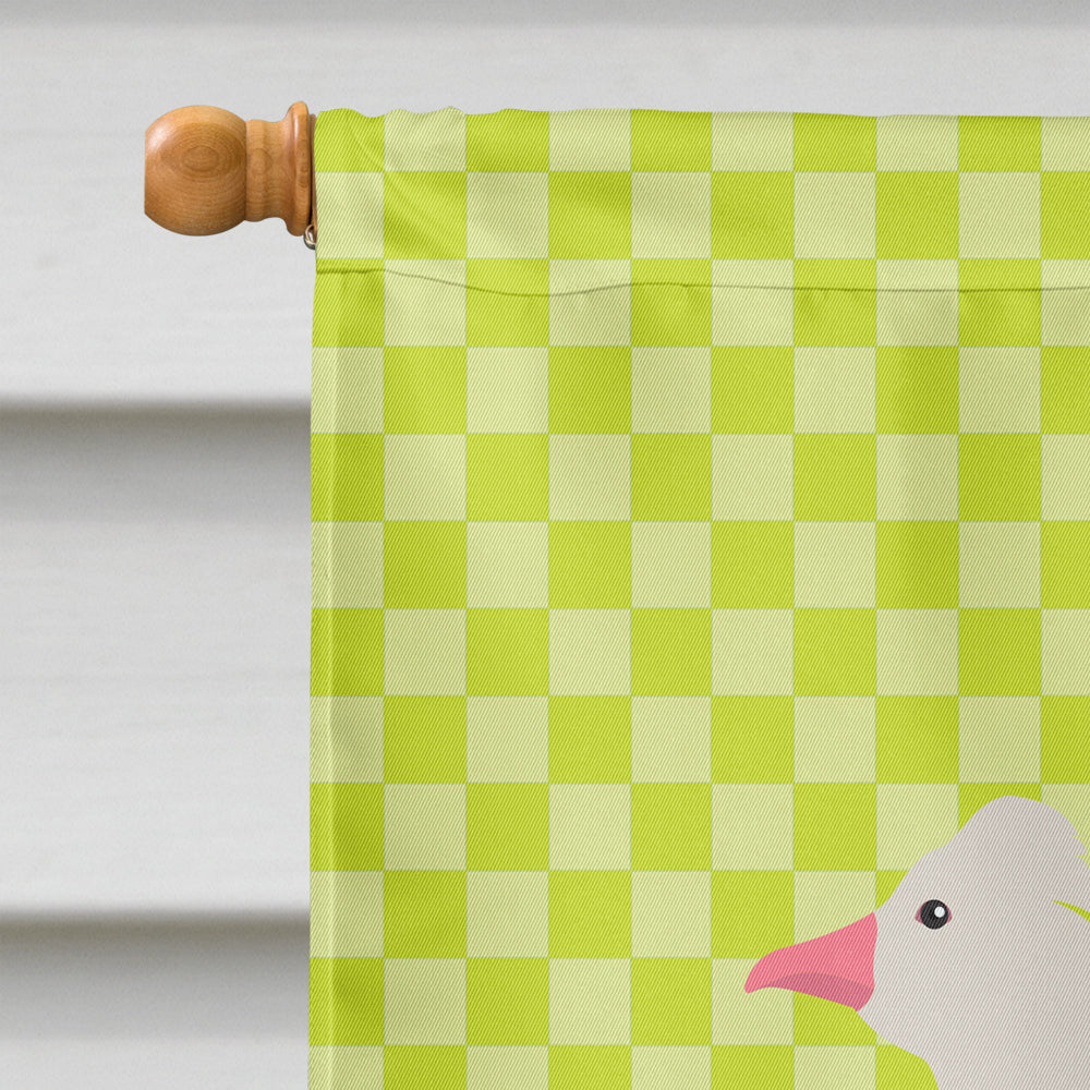 Roman Goose Green House Flag 28x40 Porch Sleeve Pole Decorative Outside Yard Banner Artwork Wall Hanging, Polyester