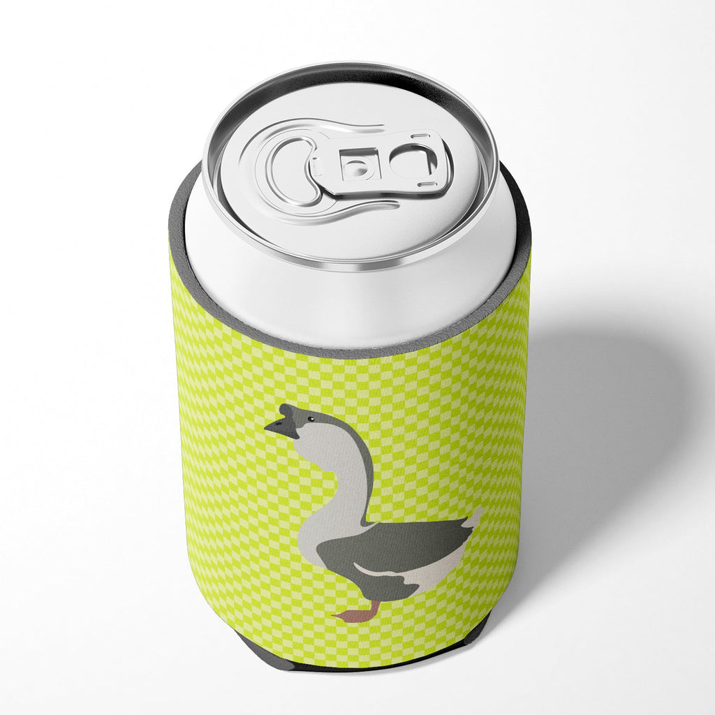 African Goose Green Can or Bottle Hugger Cooler Sleeve for Standard 12 oz Cans, Insulated Foam Beer & Soda Can Hugger Reusable