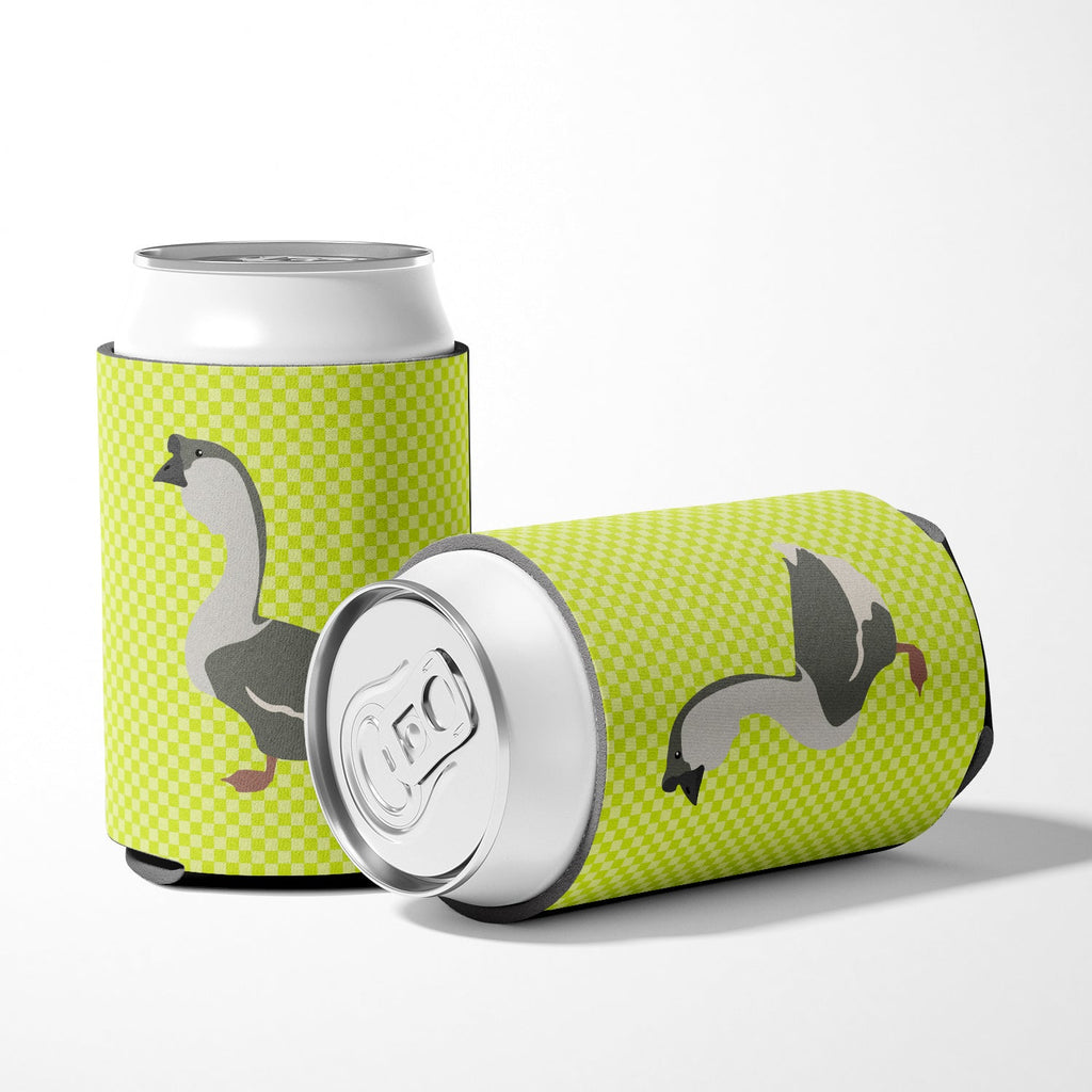 African Goose Green Can or Bottle Hugger Cooler Sleeve for Standard 12 oz Cans, Insulated Foam Beer & Soda Can Hugger Reusable
