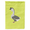 African Goose Green House Flag 28x40 Porch Sleeve Pole Decorative Outside Yard Banner Artwork Wall Hanging, Polyester