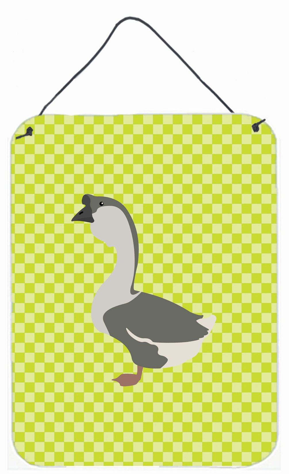 African Goose Green Wall or Door Hanging Prints Aluminum Metal Sign Kitchen Wall Bar Bathroom Plaque Home Decor Front Door Plaque, 12x16, Multicolor