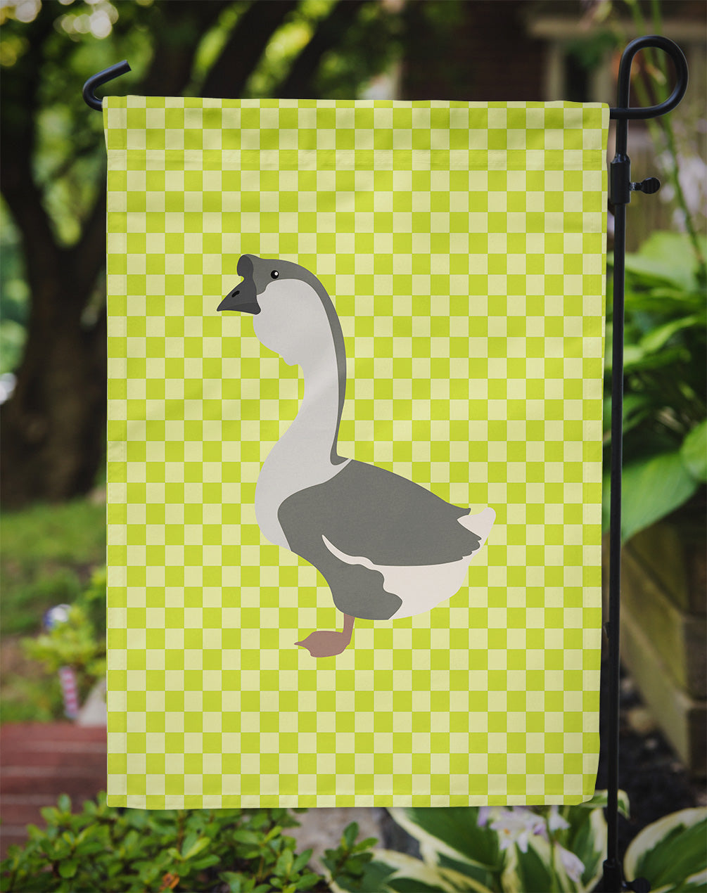African Goose Green Garden Flag Mailbox Decorative Yard Banner Outside Patio Artwork for Flower Beds, Garden Size, Multicolor