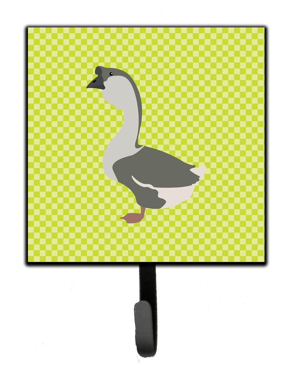 African Goose Green Leash or Key Holder Wall Hooks, Key Hooks Holder, Coat Rack Wall Mount, Coat Hooks, Hooks for Hanging Keys, Towels, Aprons, Leashes