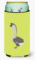 African Goose Green Tall Boy Hugger Can Cooler Sleeve Machine Washable Drink Collapsible Insulator Beverage Insulated Holder