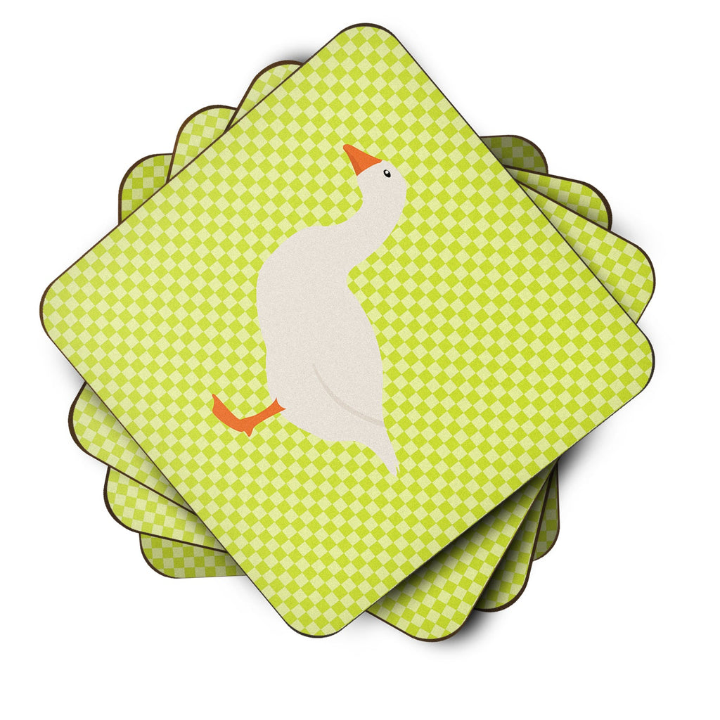 Shire Horse Green Foam Coasters Set of 4 Cup Coasters for Indoor Outdoor, Tabletop Protection, Anti Slip, Mouse pad Material