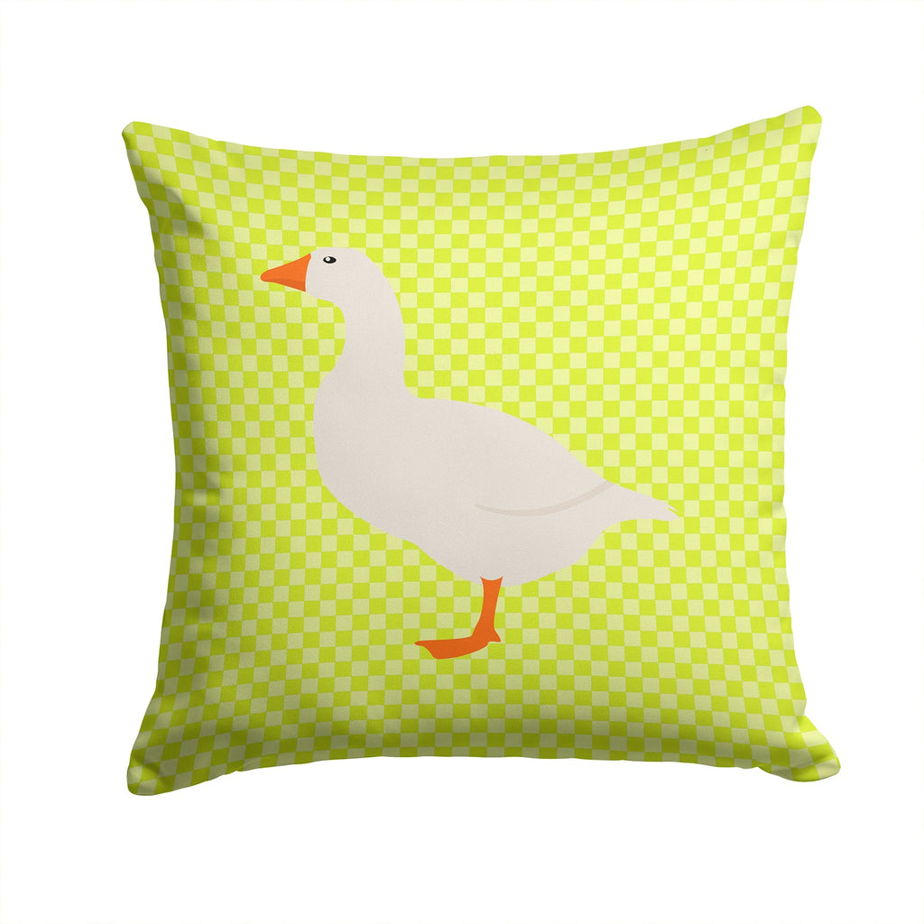 Shire Horse Green Decorative Throw Pillow 14x14 Indoor Outdoor Accent Cushion, Fabric Cover with Insert for Sofa, Bed, Porch & Living Room