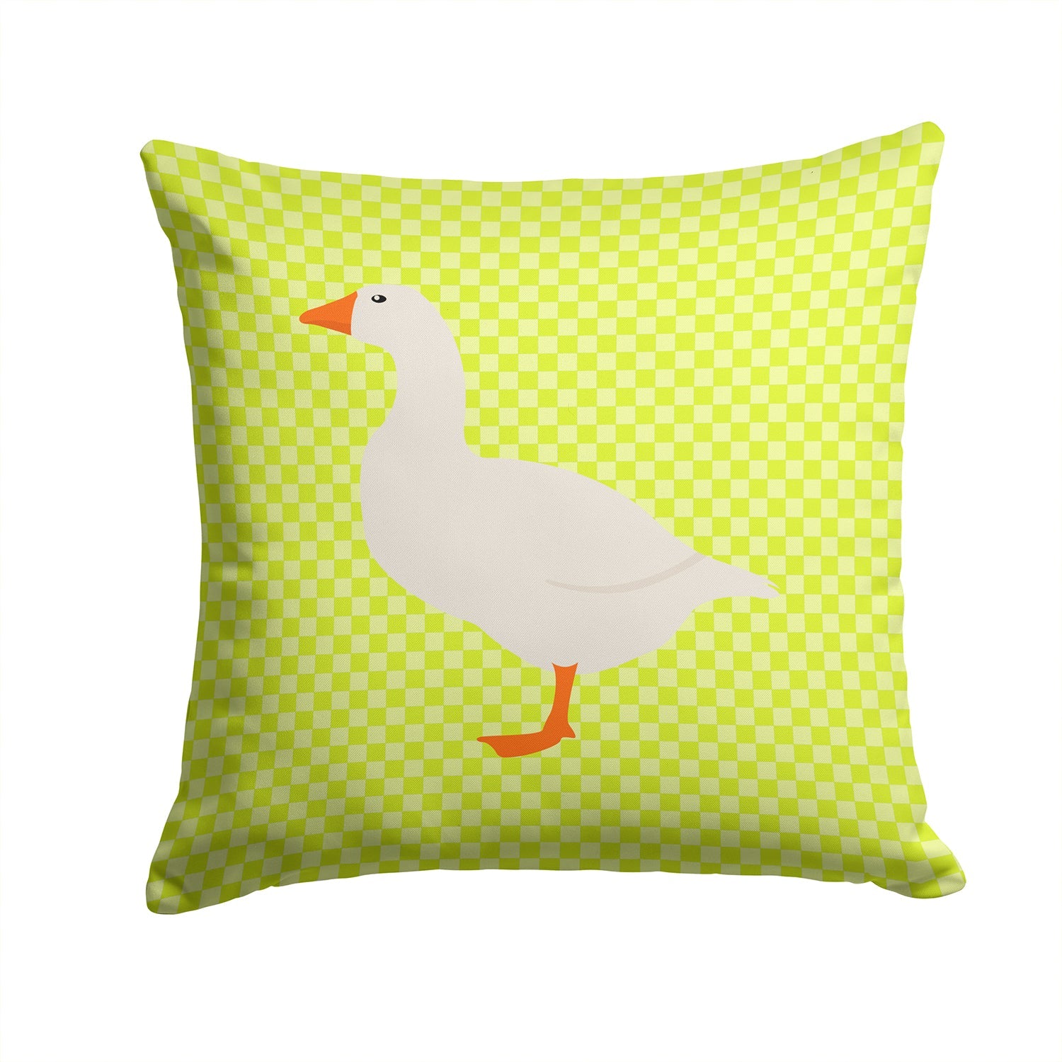 Shire Horse Green Decorative Throw Pillow 14x14 Indoor Outdoor Accent Cushion, Fabric Cover with Insert for Sofa, Bed, Porch & Living Room