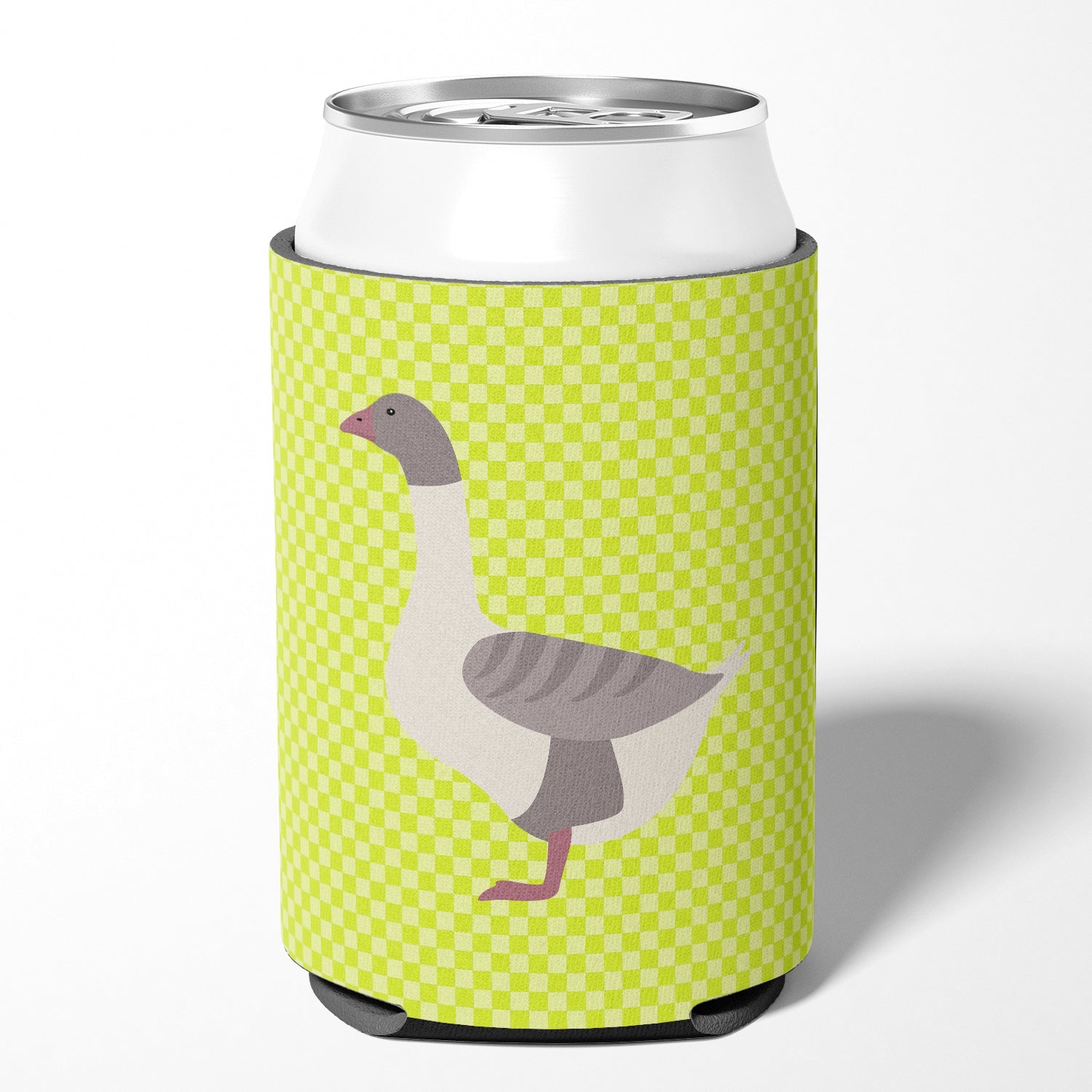 Buff Grey Back Goose Green Can or Bottle Hugger Cooler Sleeve for Standard 12 oz Cans, Insulated Foam Beer & Soda Can Hugger Reusable