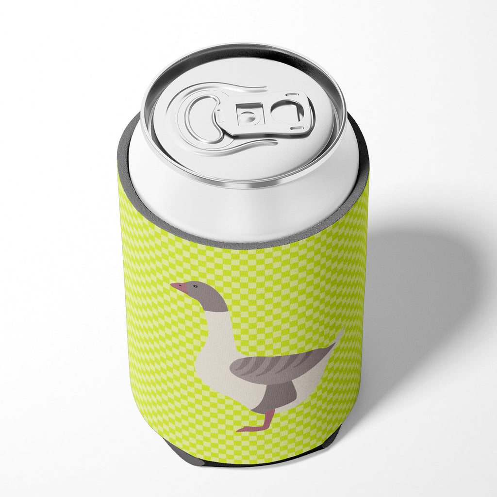 Buff Grey Back Goose Green Can or Bottle Hugger Cooler Sleeve for Standard 12 oz Cans, Insulated Foam Beer & Soda Can Hugger Reusable