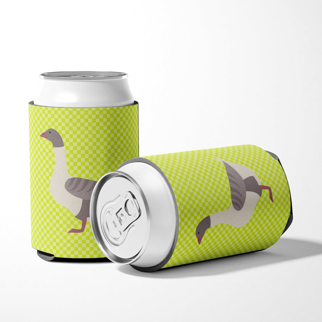 Buff Grey Back Goose Green Can or Bottle Hugger Cooler Sleeve for Standard 12 oz Cans, Insulated Foam Beer & Soda Can Hugger Reusable