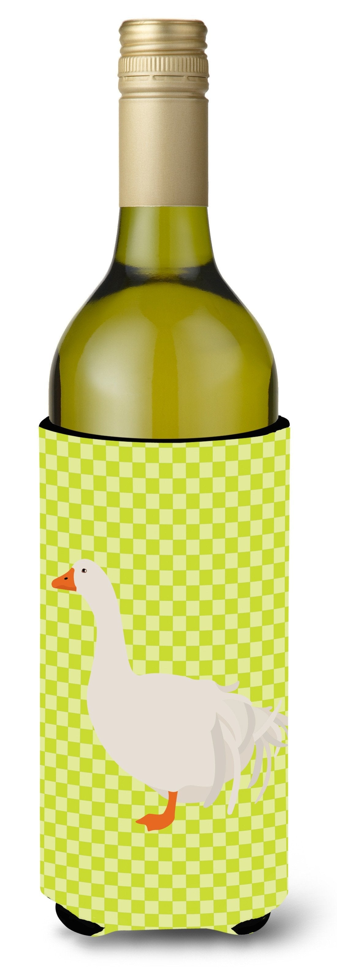 Sebastopol Goose Green Wine Bottle Hugger Gift Sleeve for Standard 750 ml Bottles, Insulated Reusable Also Fits Mini Shot & Pint Bottles