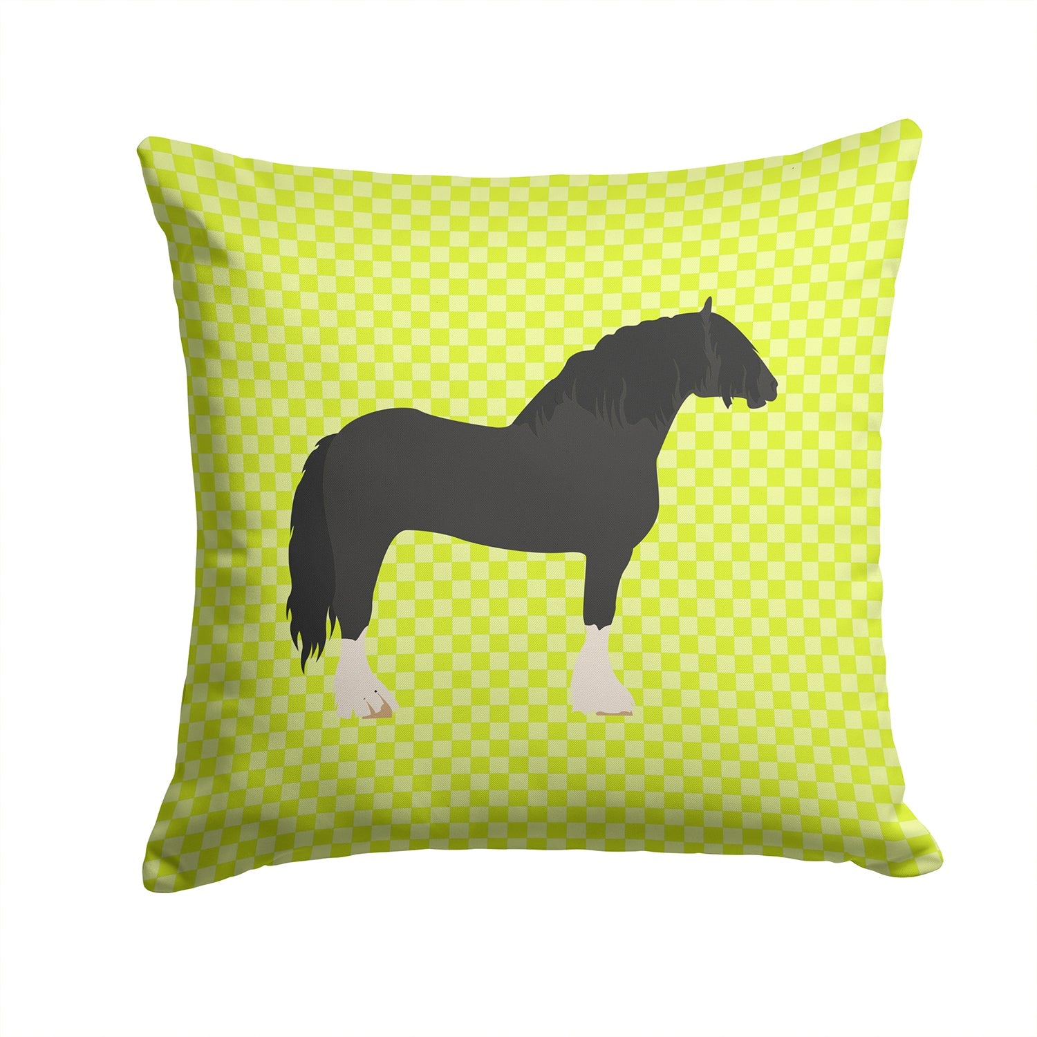 Pomeranian Rogener Goose Green Decorative Throw Pillow 14x14 Indoor Outdoor Accent Cushion, Fabric Cover with Insert for Sofa, Bed, Porch & Living Room