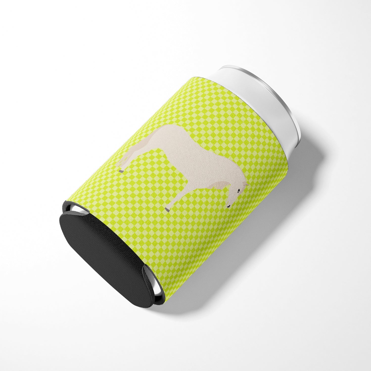 Paso Fino Horse Green Can or Bottle Hugger Cooler Sleeve for Standard 12 oz Cans, Insulated Foam Beer & Soda Can Hugger Reusable