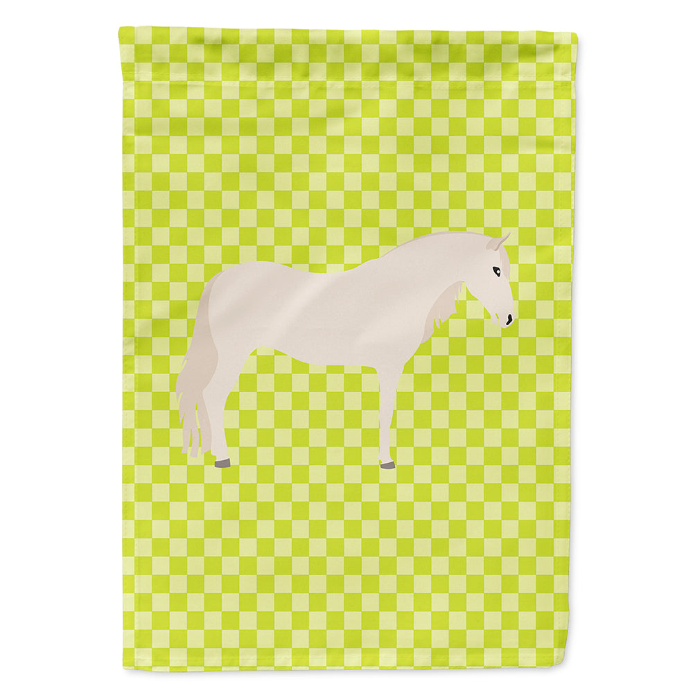 Paso Fino Horse Green House Flag 28x40 Porch Sleeve Pole Decorative Outside Yard Banner Artwork Wall Hanging, Polyester