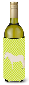 Paso Fino Horse Green Wine Bottle Hugger Gift Sleeve for Standard 750 ml Bottles, Insulated Reusable Also Fits Mini Shot & Pint Bottles