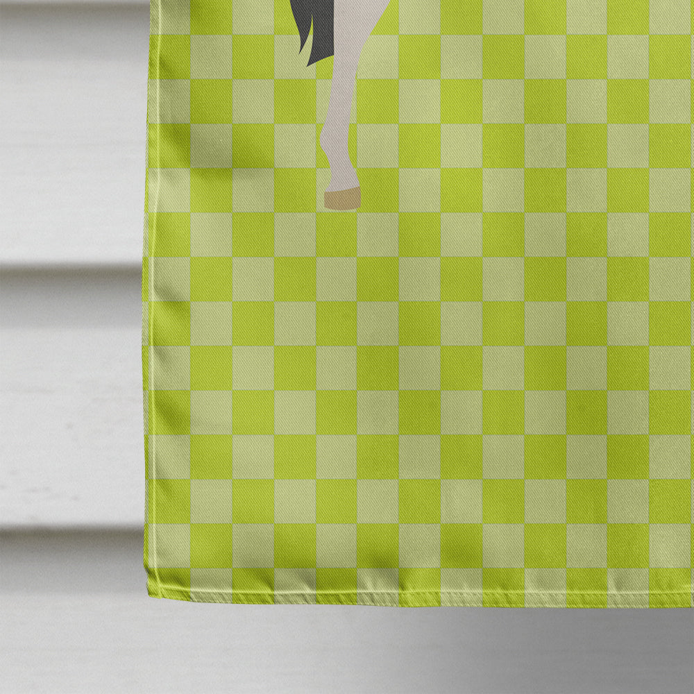 Pinto Horse Green House Flag 28x40 Porch Sleeve Pole Decorative Outside Yard Banner Artwork Wall Hanging, Polyester