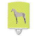 Orlov Trotter Horse Green Ceramic Night Light Compact, UL-Certified, Ideal for Bedroom, Bathroom, Nursery, Hallway, Kitchen, 6x4x3, Multicolor