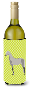 Orlov Trotter Horse Green Wine Bottle Hugger Gift Sleeve for Standard 750 ml Bottles, Insulated Reusable Also Fits Mini Shot & Pint Bottles