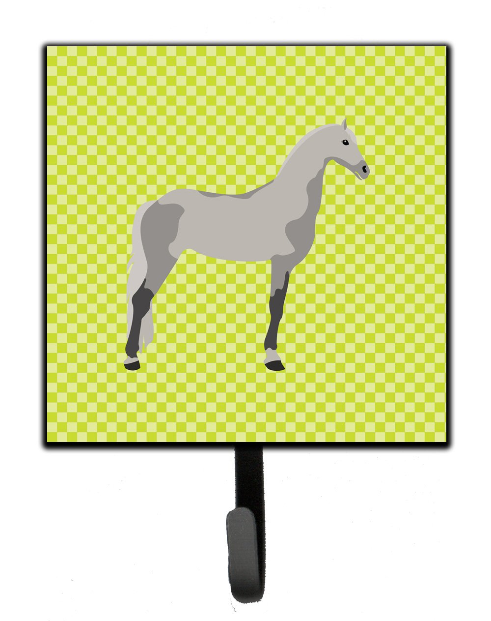 Orlov Trotter Horse Green Leash or Key Holder Wall Hooks, Key Hooks Holder, Coat Rack Wall Mount, Coat Hooks, Hooks for Hanging Keys, Towels, Aprons, Leashes