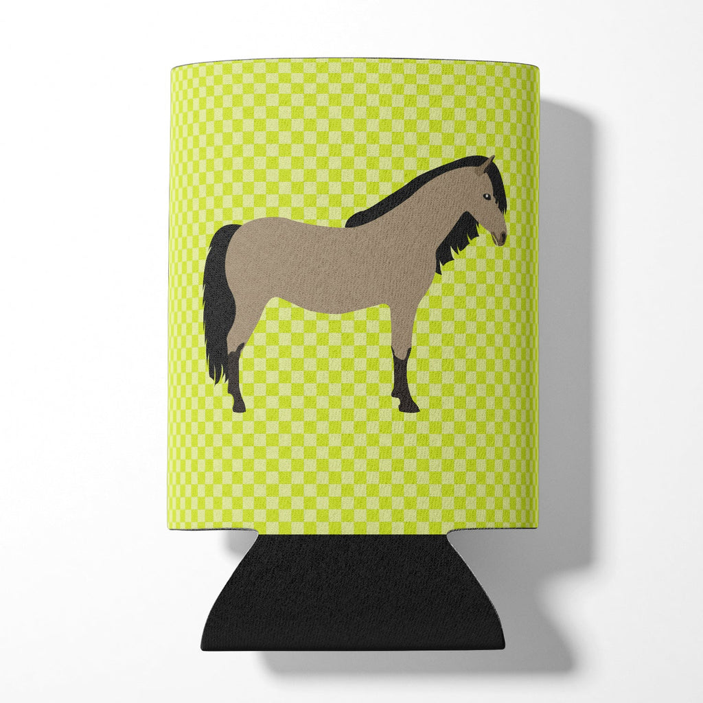 Welsh Pony Horse Green Can or Bottle Hugger Cooler Sleeve for Standard 12 oz Cans, Insulated Foam Beer & Soda Can Hugger Reusable