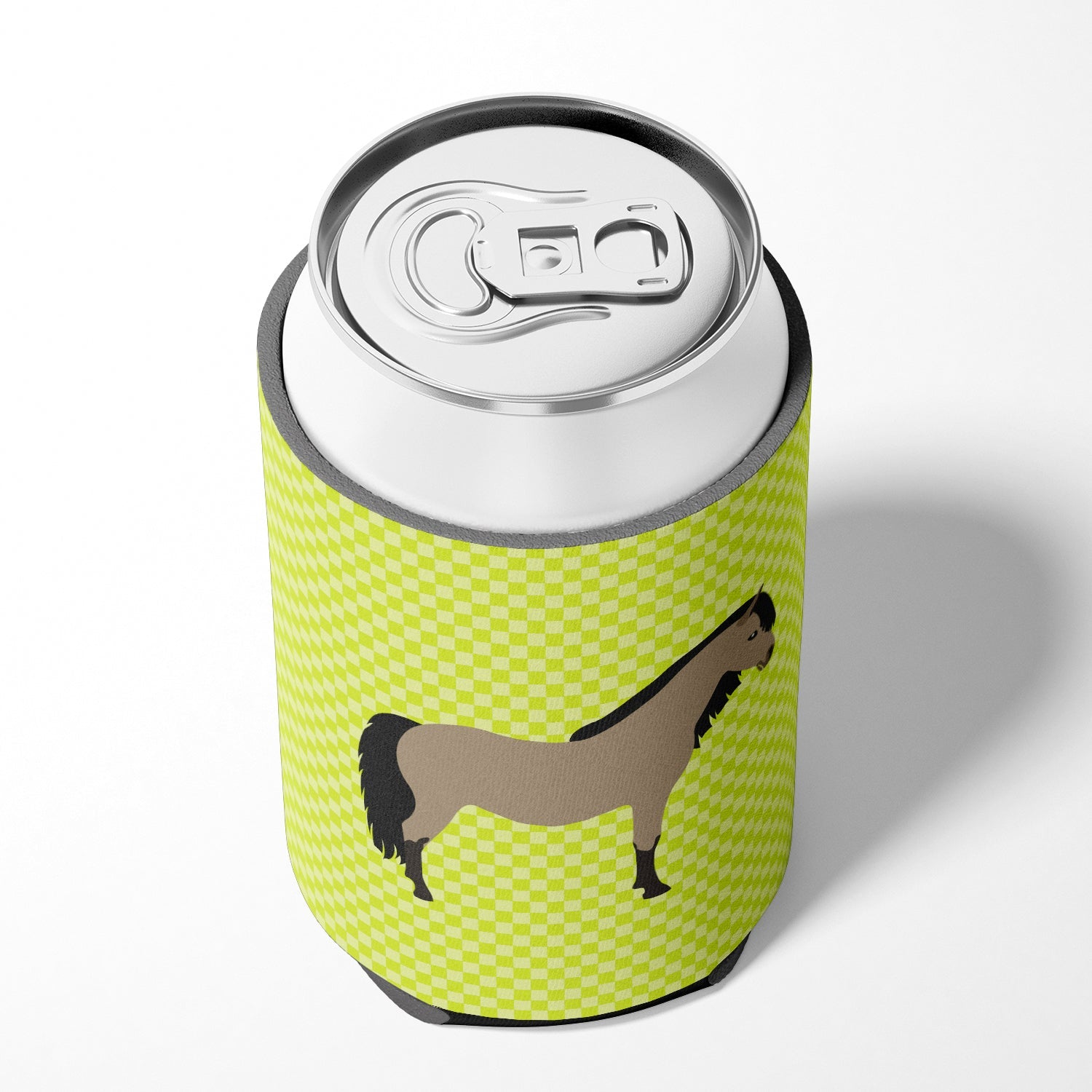 Welsh Pony Horse Green Can or Bottle Hugger Cooler Sleeve for Standard 12 oz Cans, Insulated Foam Beer & Soda Can Hugger Reusable