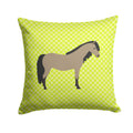 Welsh Pony Horse Green Decorative Throw Pillow 14x14 Indoor Outdoor Accent Cushion, Fabric Cover with Insert for Sofa, Bed, Porch & Living Room