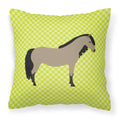 Welsh Pony Horse Green Decorative Throw Pillow 18x18 Indoor Outdoor Accent Cushion, Fabric Cover with Insert for Sofa, Bed, Porch & Living Room