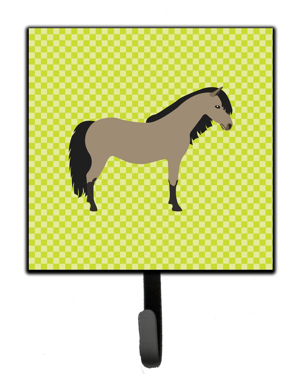 Welsh Pony Horse Green Leash or Key Holder Wall Hooks, Key Hooks Holder, Coat Rack Wall Mount, Coat Hooks, Hooks for Hanging Keys, Towels, Aprons, Leashes