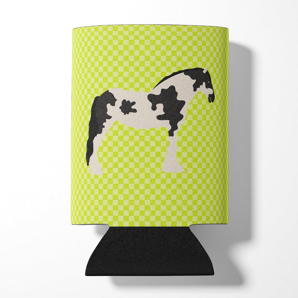 Cyldesdale Horse Green Can or Bottle Hugger Cooler Sleeve for Standard 12 oz Cans, Insulated Foam Beer & Soda Can Hugger Reusable
