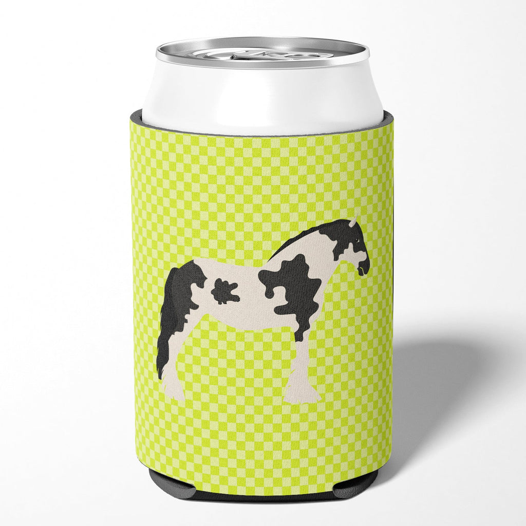 Cyldesdale Horse Green Can or Bottle Hugger Cooler Sleeve for Standard 12 oz Cans, Insulated Foam Beer & Soda Can Hugger Reusable