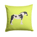 Cyldesdale Horse Green Decorative Throw Pillow 14x14 Indoor Outdoor Accent Cushion, Fabric Cover with Insert for Sofa, Bed, Porch & Living Room