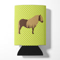 Shetland Pony Horse Green Can or Bottle Hugger Cooler Sleeve for Standard 12 oz Cans, Insulated Foam Beer & Soda Can Hugger Reusable
