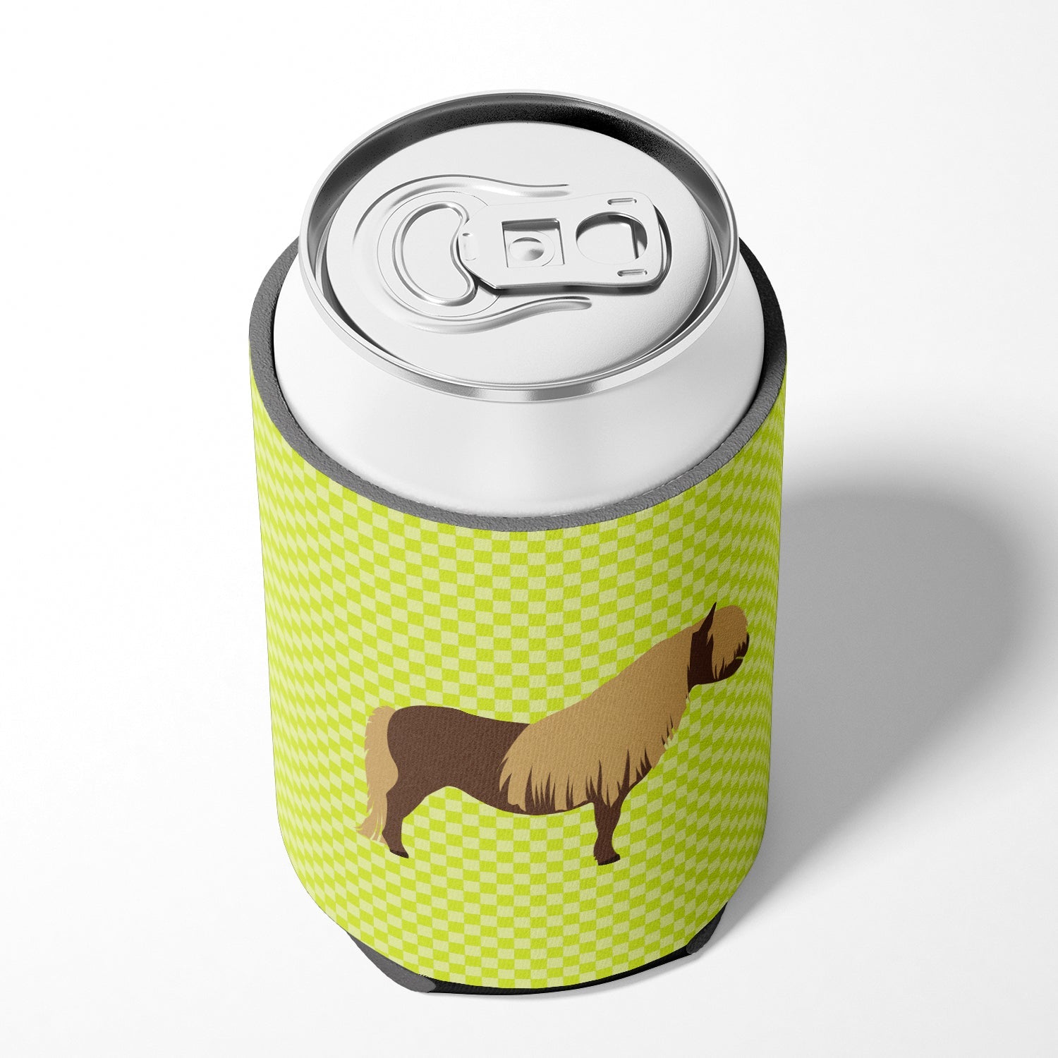Shetland Pony Horse Green Can or Bottle Hugger Cooler Sleeve for Standard 12 oz Cans, Insulated Foam Beer & Soda Can Hugger Reusable
