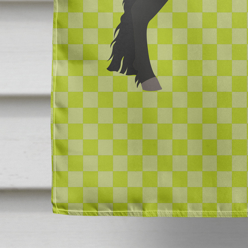 Friesian Horse Green House Flag 28x40 Porch Sleeve Pole Decorative Outside Yard Banner Artwork Wall Hanging, Polyester